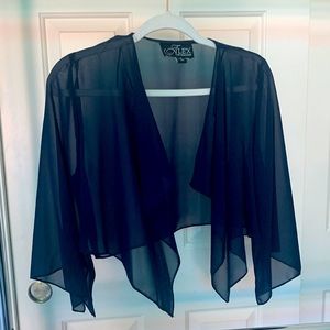 Alex Evenings blue small wrap